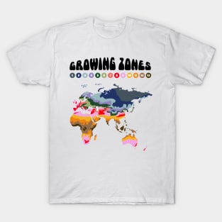 Growing Zones Europe, Asia, Africa & Australia T-Shirt